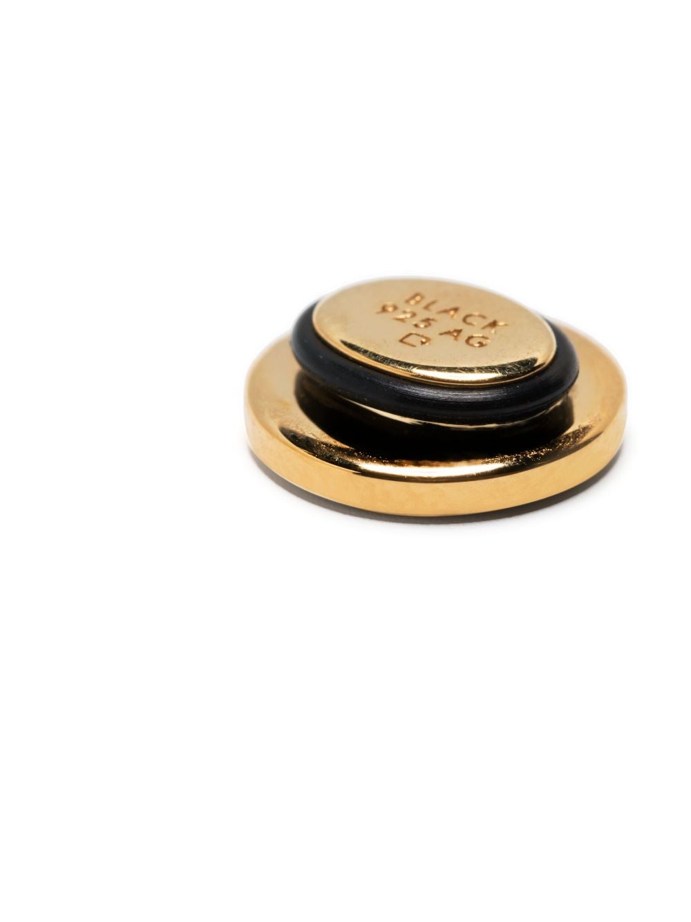 Shop Maria Black Gemini Coin Charm In Yellow