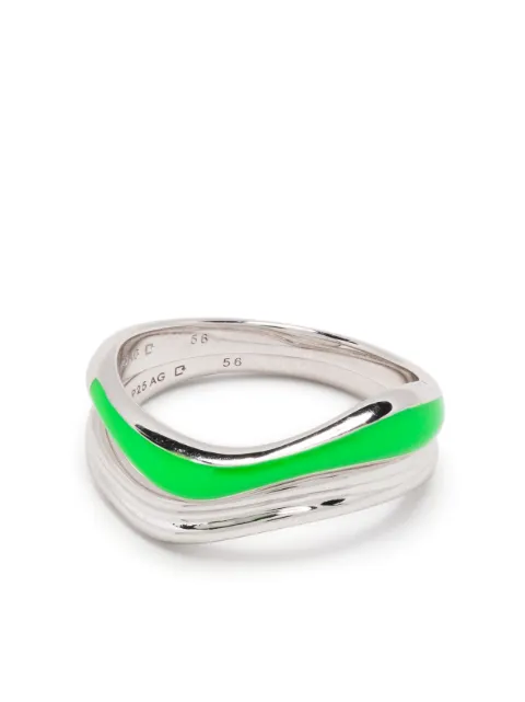 Maria Black Soma ring med neondetalj