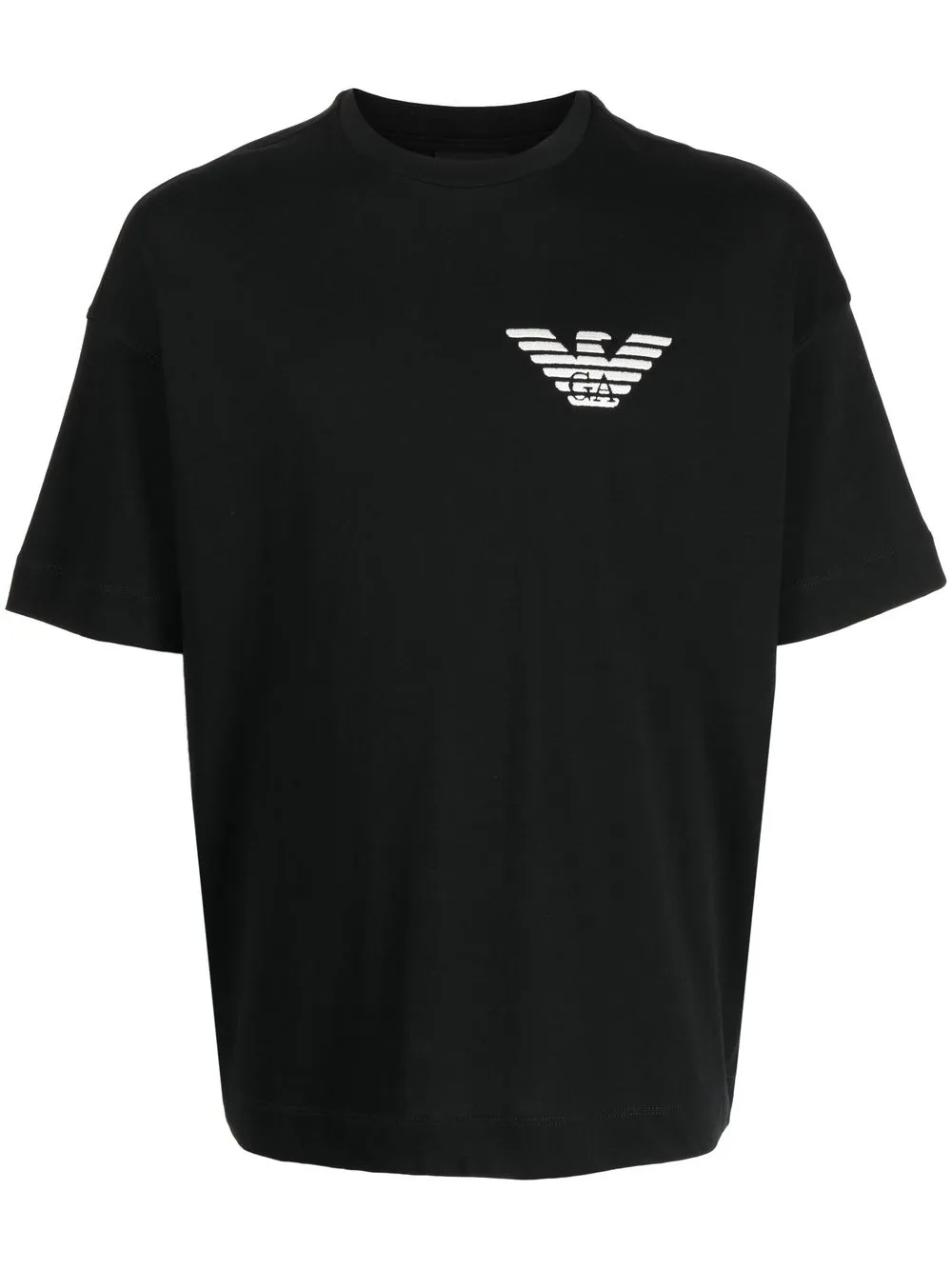 

Emporio Armani playera con logo estampado - Negro