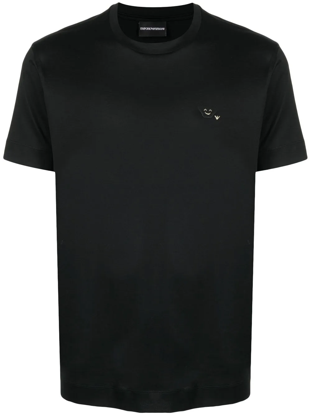 

Emporio Armani playera Emoji con parche de la marca - Negro