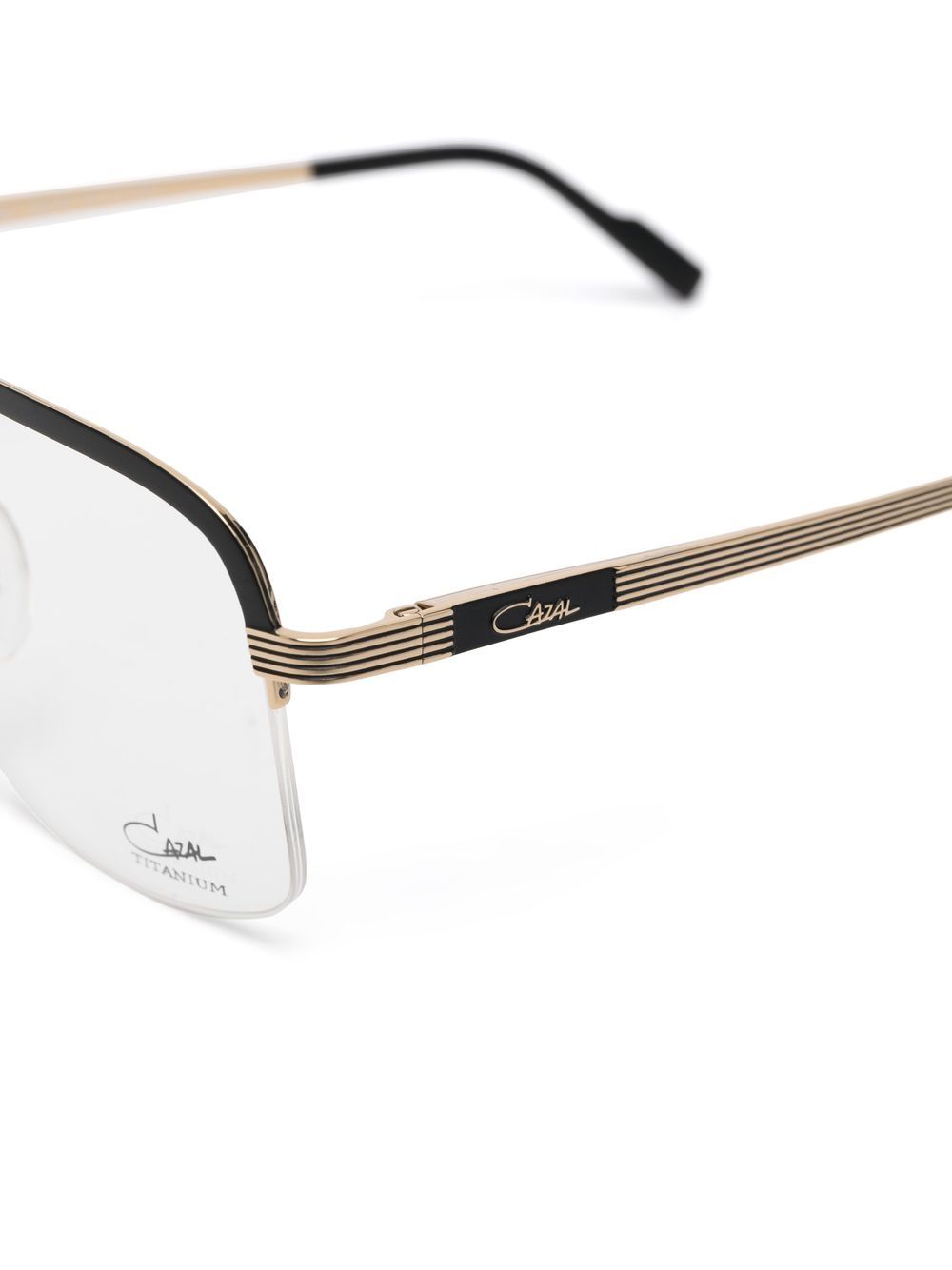 Shop Cazal Pilot-frame Eyeglasses In 金色