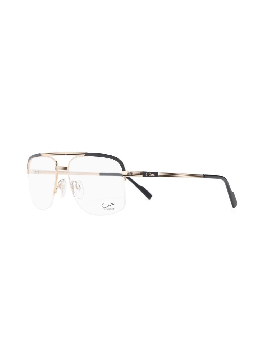 Shop Cazal Pilot-frame Eyeglasses In 金色