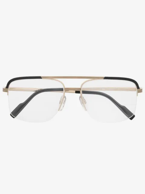 Cazal lentes con armazón estilo piloto