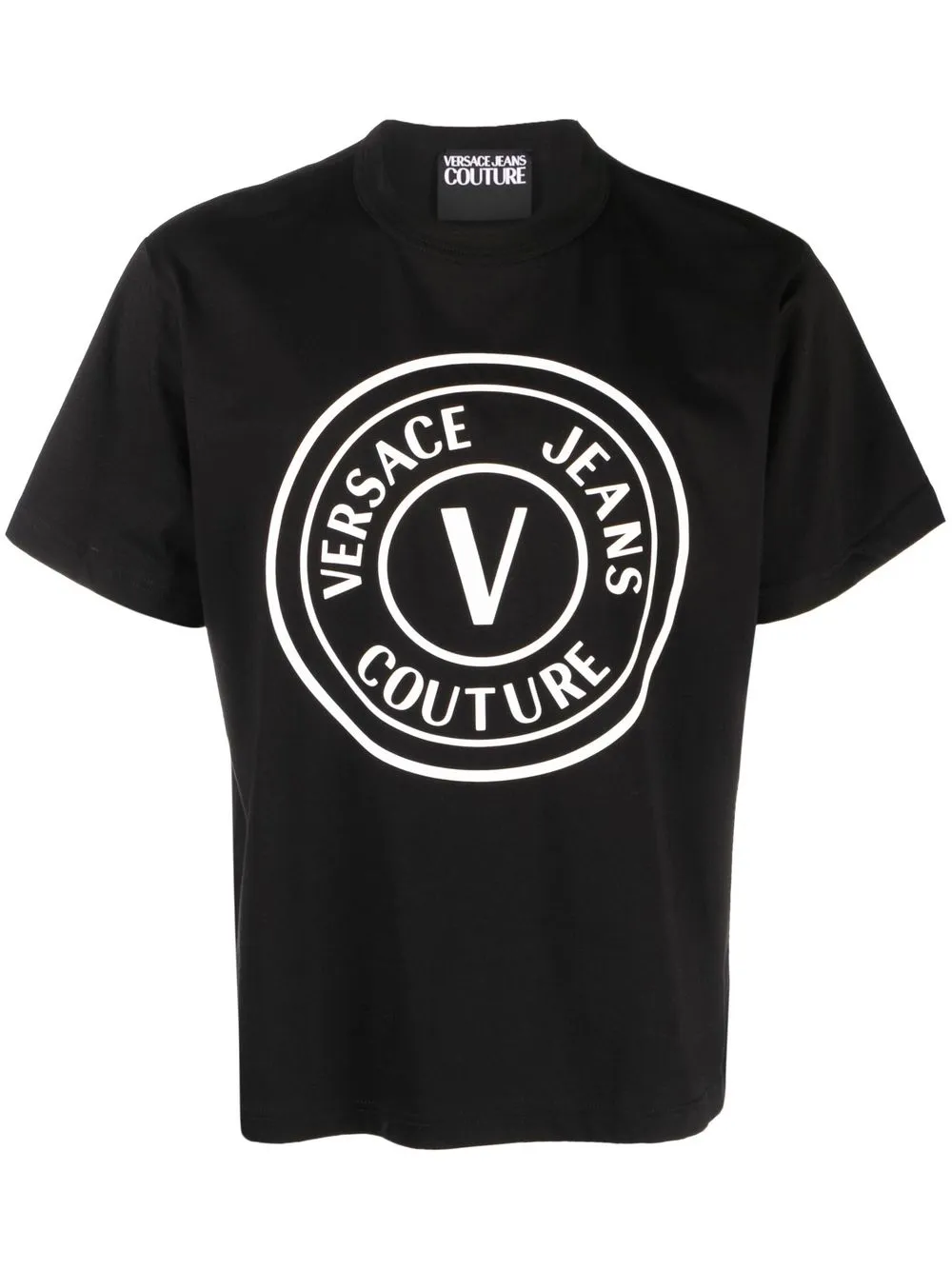 

Versace Jeans Couture playera con logo estampado - Negro