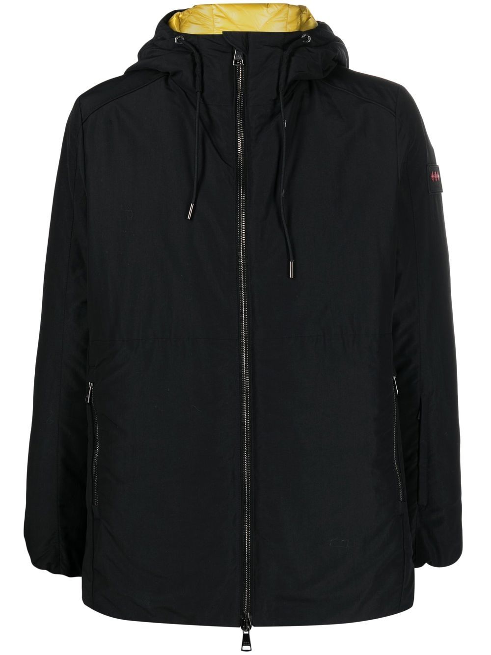 Tatras logo-patch hooded jacket - Black