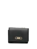 Michael Michael Kors logo-plaque trifold wallet - Black