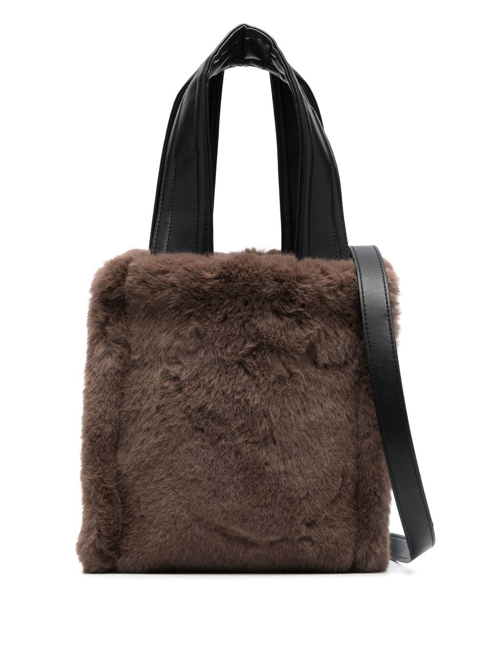 STAND STUDIO Lucille shearling-style Tote Bag - Farfetch