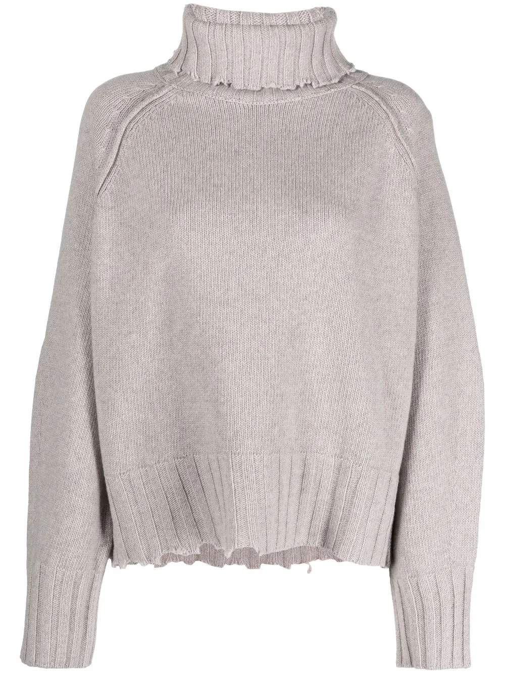 

Isabel Benenato roll-neck cashmere-blend jumper - Neutrals