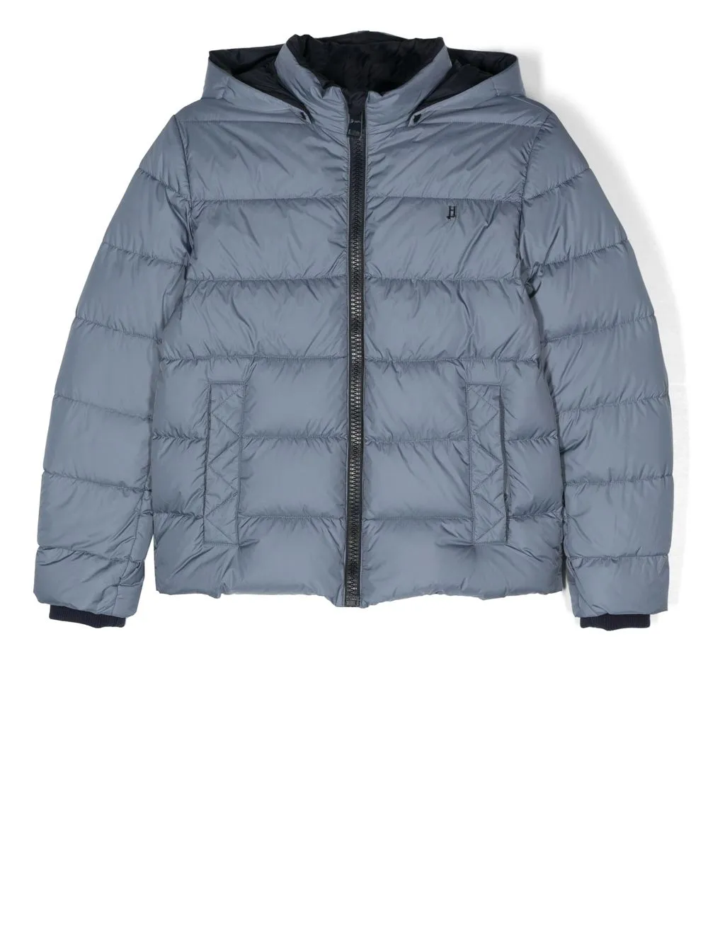 

Herno Kids hooded zip-up padded jacket - Blue