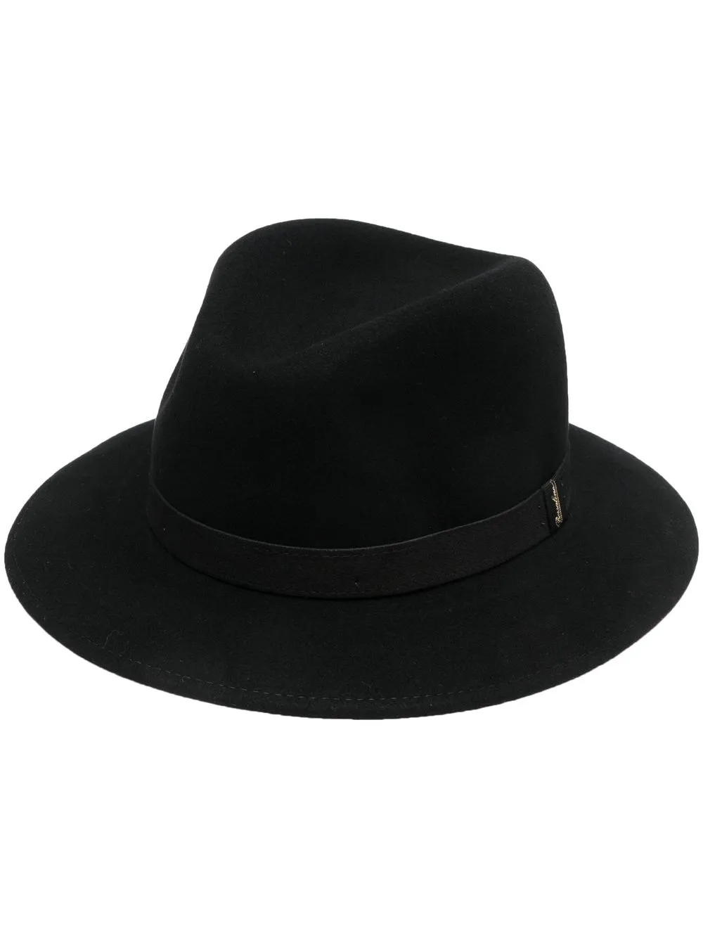 

Borsalino sombrero fedora con parche del logo - Negro