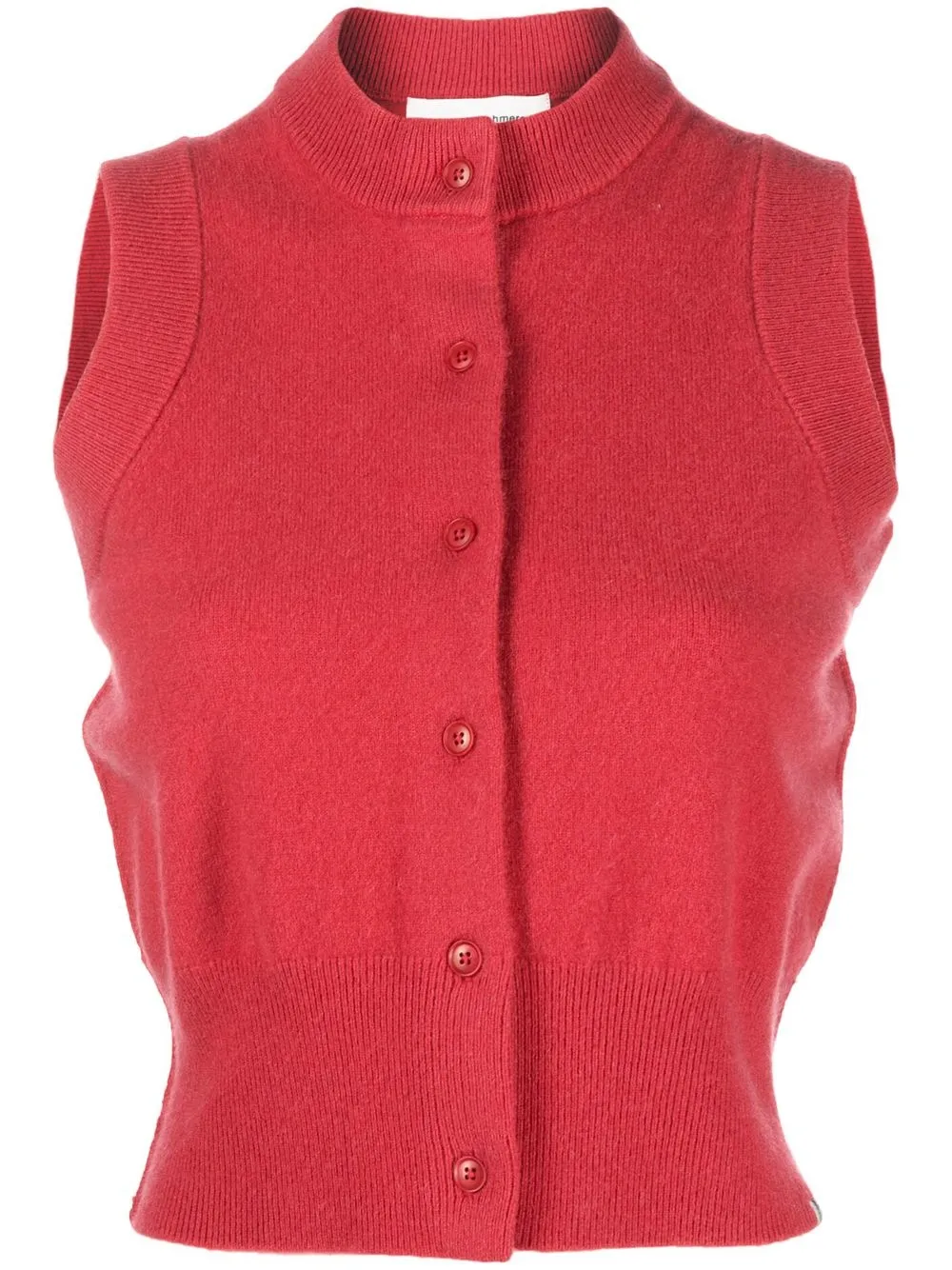 Red sleeveless cardigan store