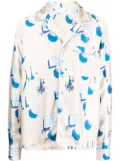 BLUE SKY INN Beach graphic-print shirt - Neutrals