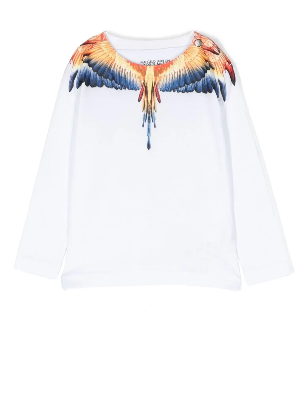 

Marcelo Burlon County Of Milan Kids sudadera con estampado Wings - Blanco