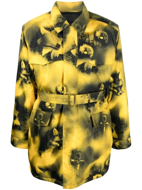 Prada Re-Nylon abstract-printed parka coat