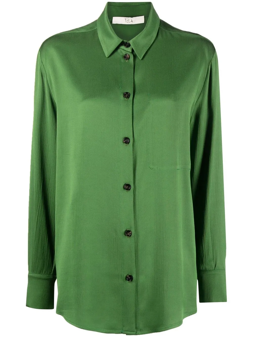 

Tela camisa con botones - Verde