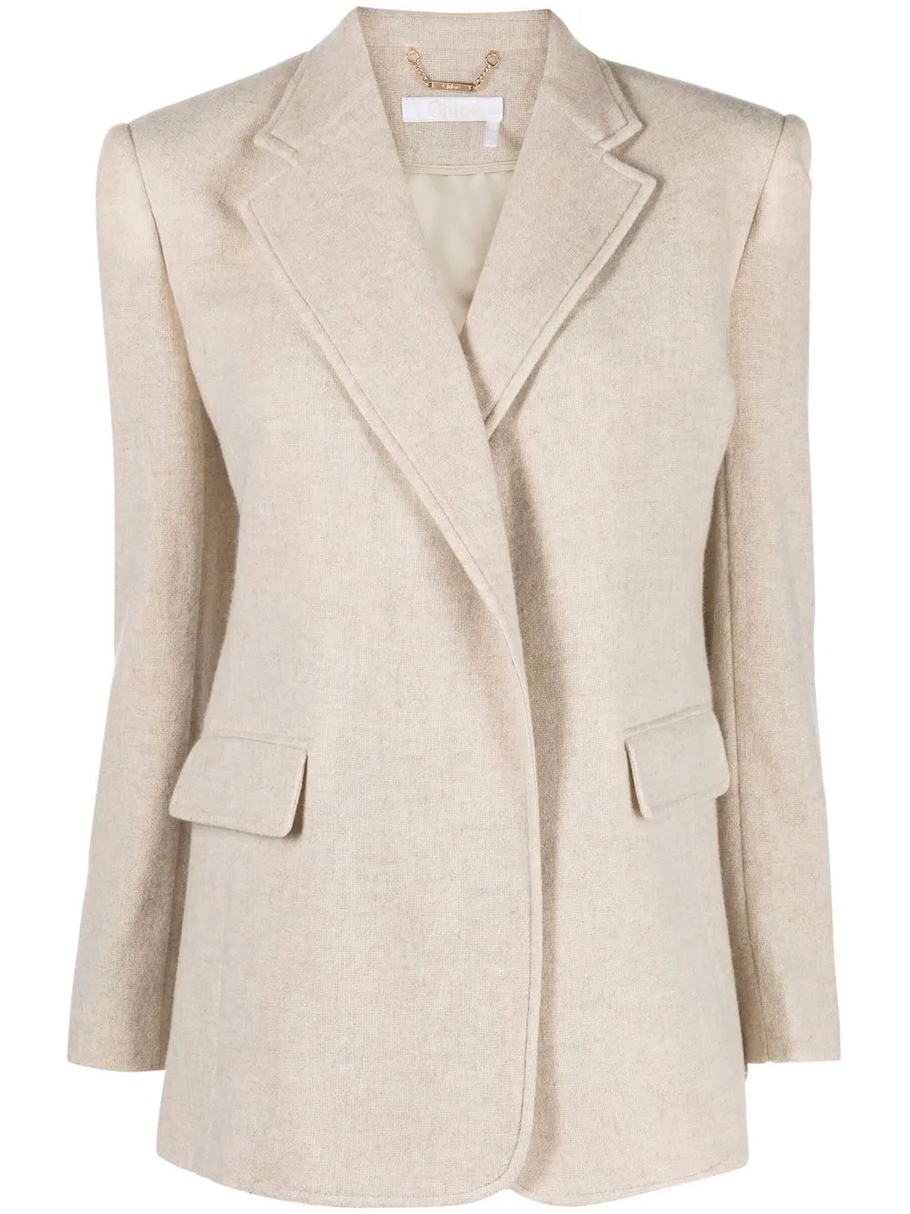 

Chloé wool-cashmere blend blazer - Neutrals