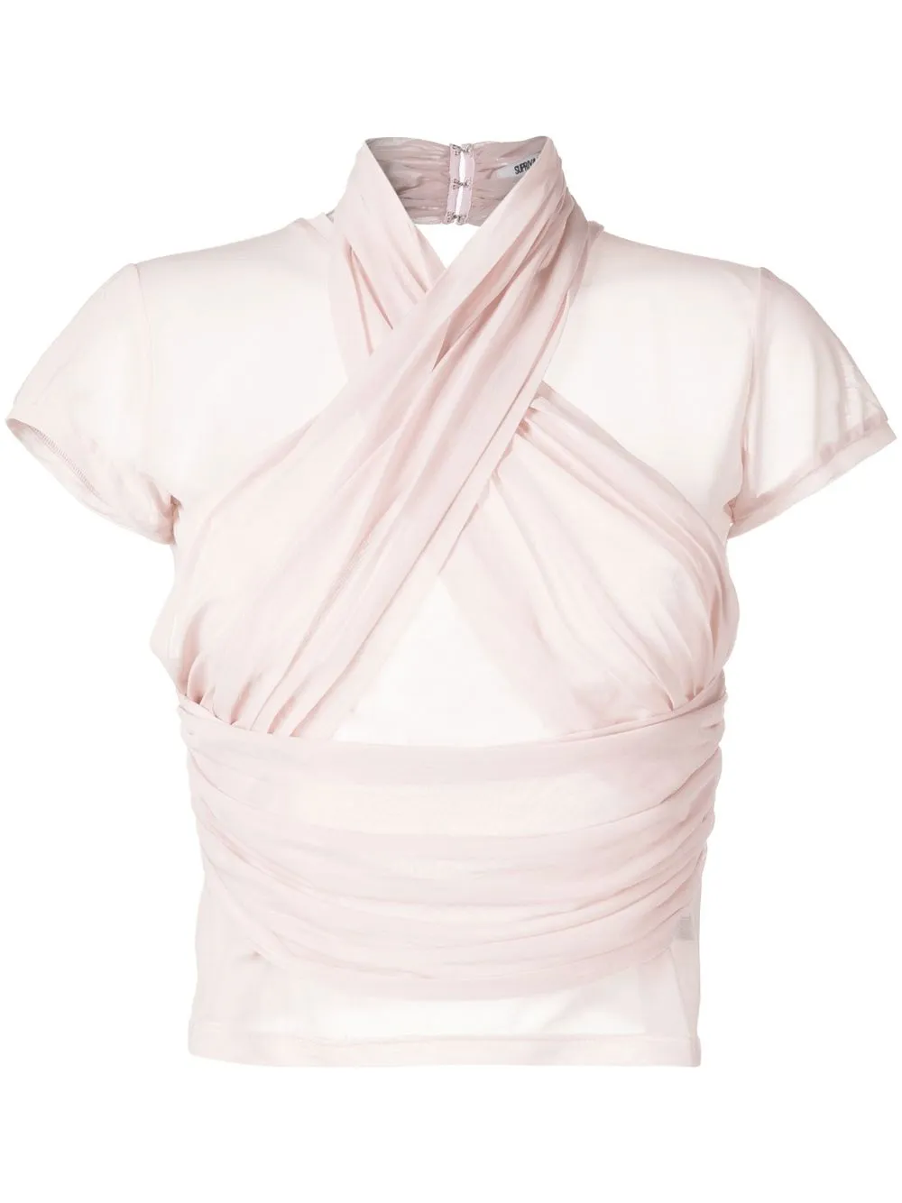 

Supriya Lele wrap-design Baby Tee - Pink