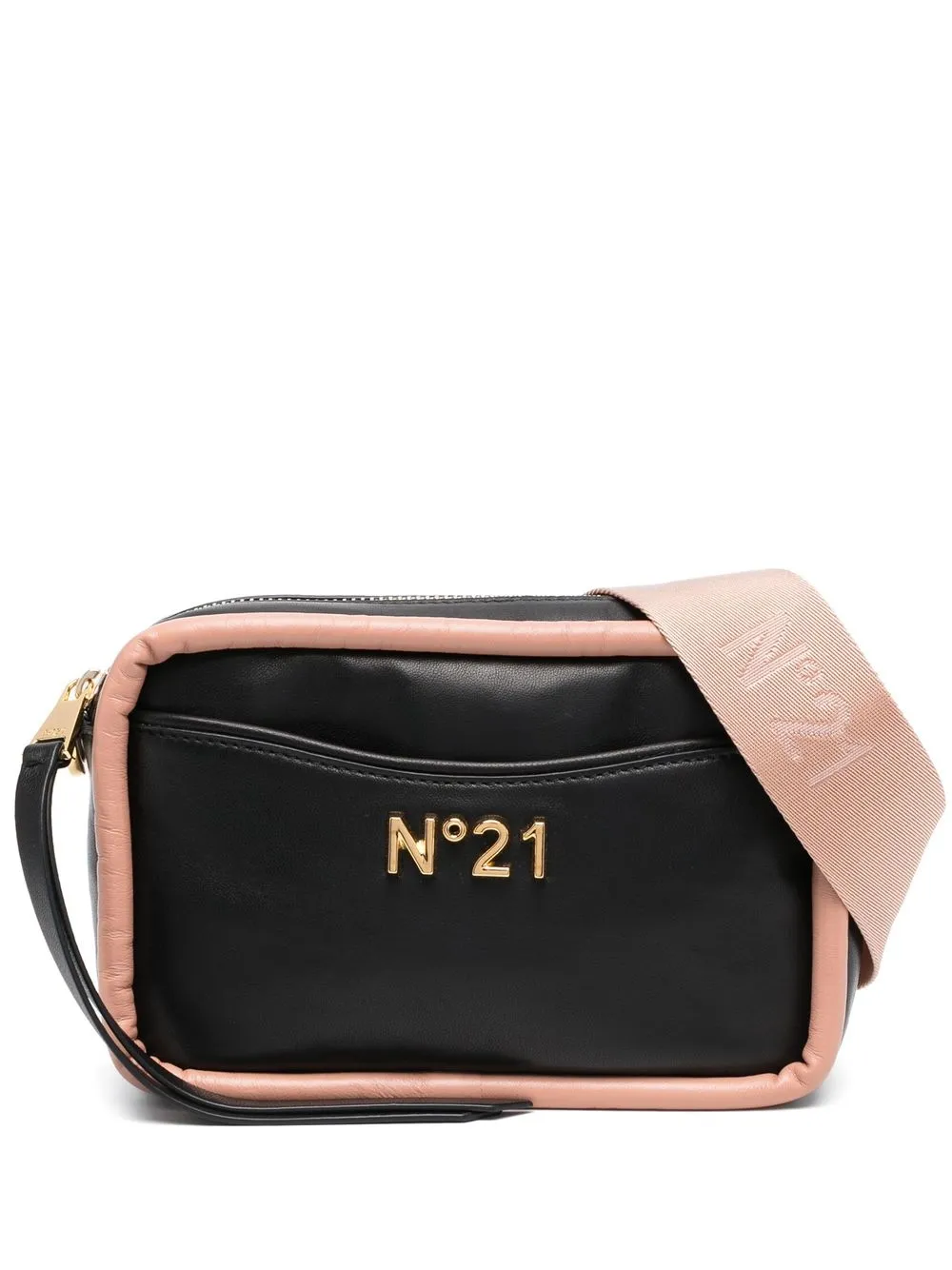 

Nº21 bolsa crossbody con placa del logo - Negro