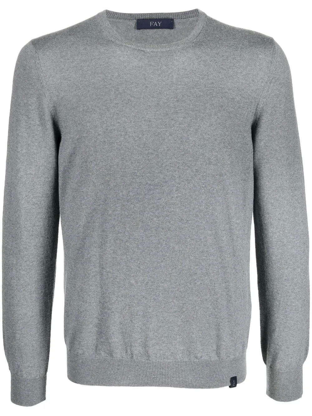 

Fay crew-neck long-sleeve jumper - Grey