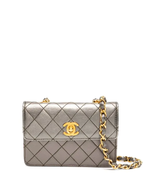 Mini sac mini flag (années 1989-1991) - CHANEL Pre-Owned - Modalova