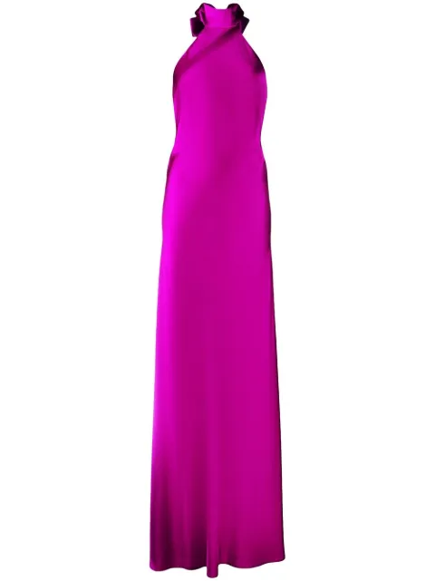 Michelle Mason vestido de fiesta con espalda descubierta