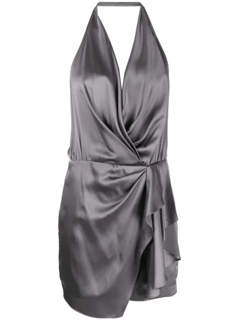 Michelle Mason side gathered-detail dress