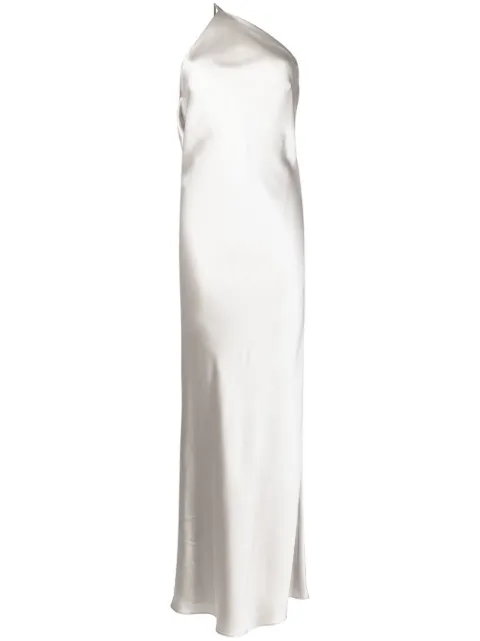 Michelle Mason single-shoulder maxi dress