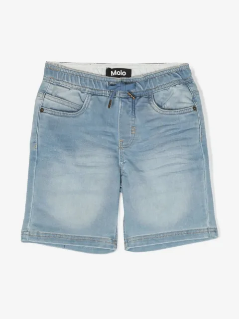 Molo stonewashed denim shorts