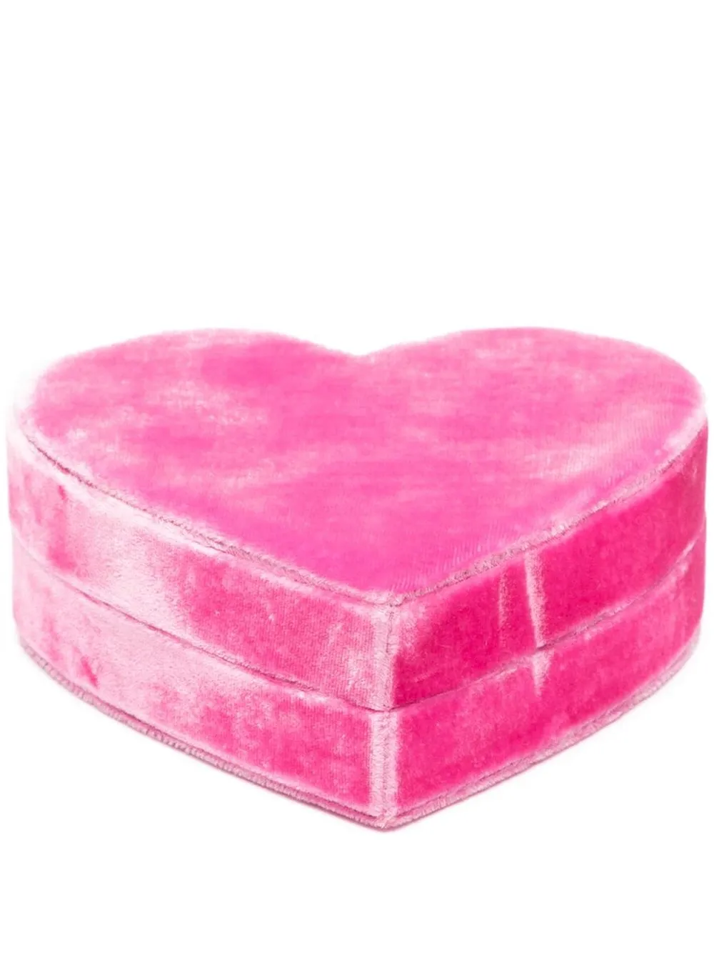 

Roxanne First velvet-heart jewellery box - Pink