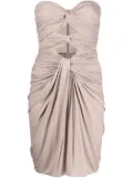 Saint Laurent cut-out mini dress - Neutrals
