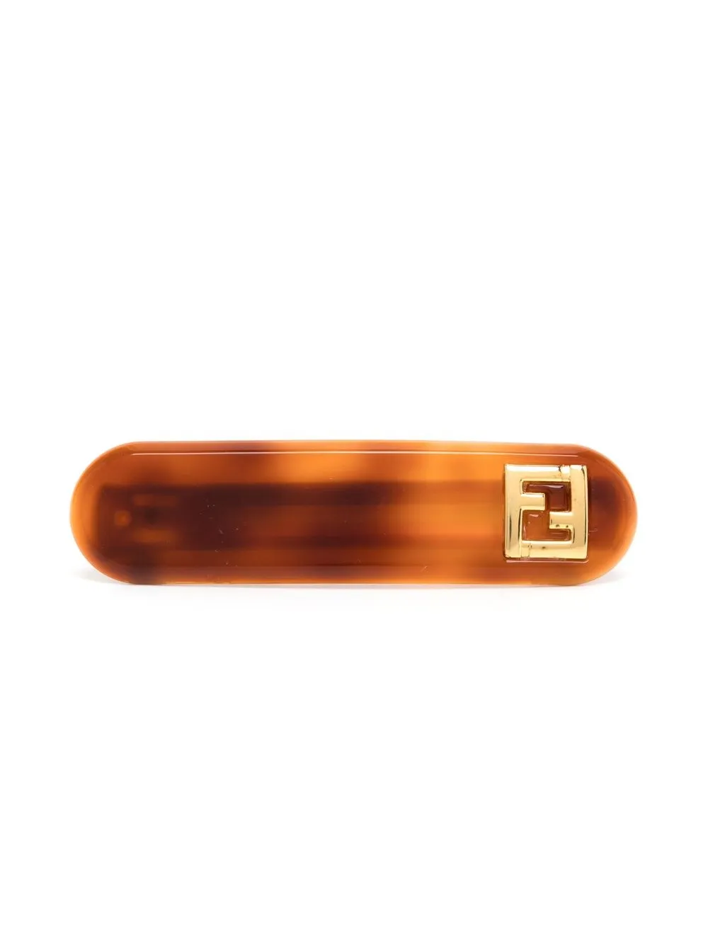 

Fendi Pre-Owned 1990-2000s FF tortoiseshell-effect hairclip - Brown