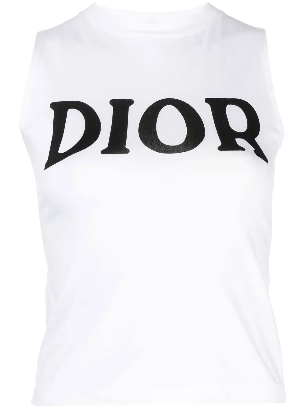 

Christian Dior 2001 pre-owned logo-print tank top - White