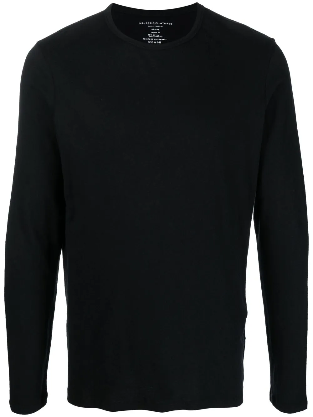 

Majestic Filatures playera con cuello redondo - Negro