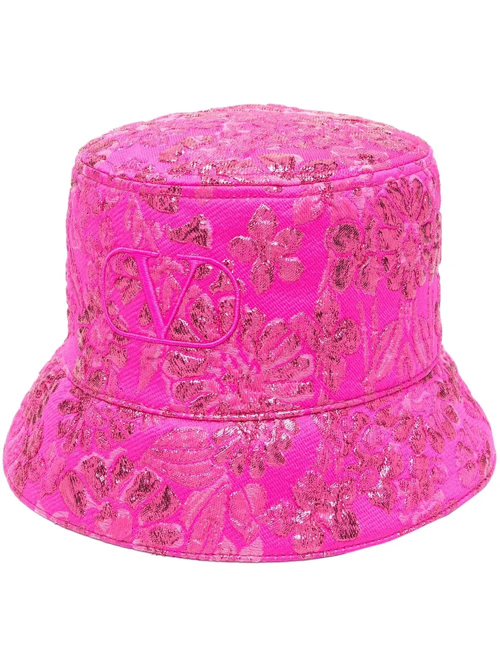 

Valentino floral-jacquard bucket hat - Pink