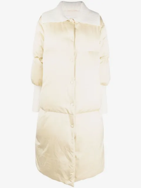Jil Sander padded contrast coat