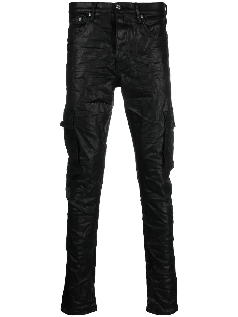 

Purple Brand jeans rectos con bolsillos - Negro