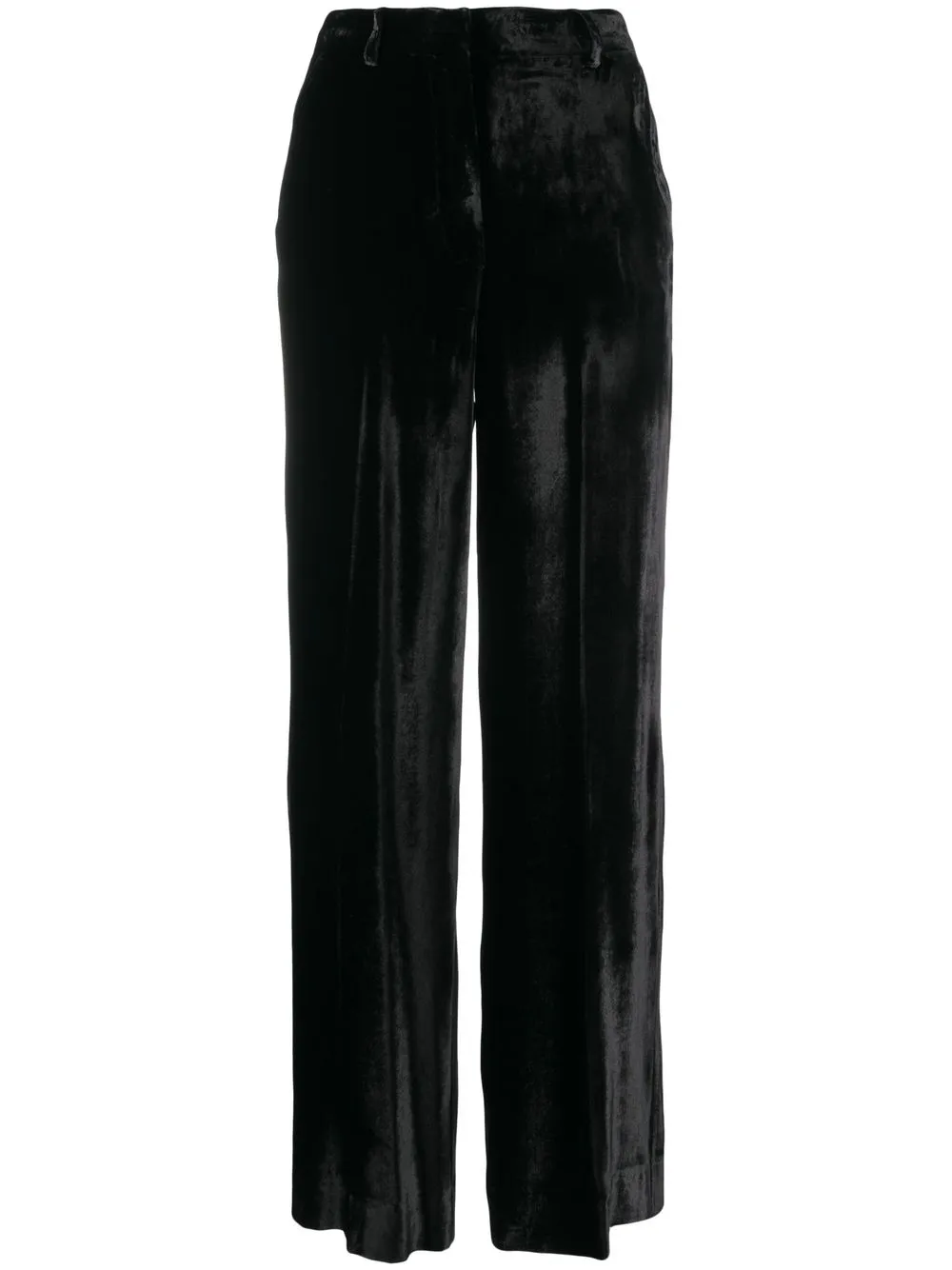 

P.A.R.O.S.H. pantalones de terciopelo rectos - Negro