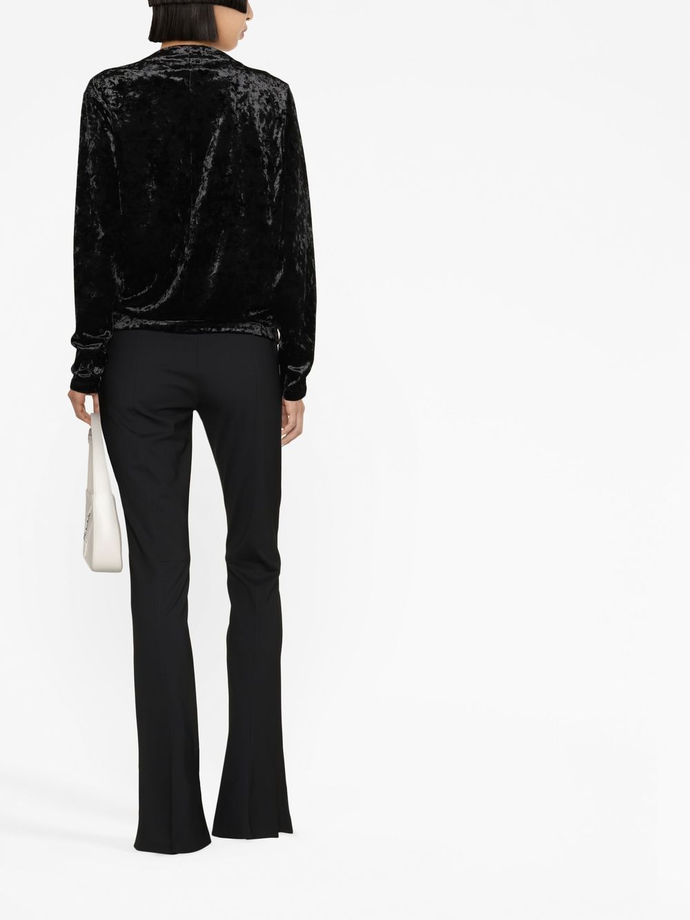 Affordable ISABEL MARANT crushed-velvet long-sleeve top Women