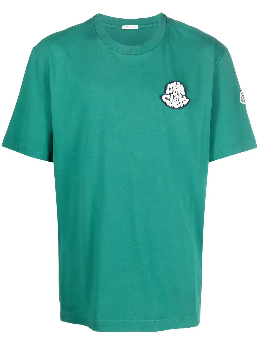 

Moncler graphic-print branded T-shirt - Green