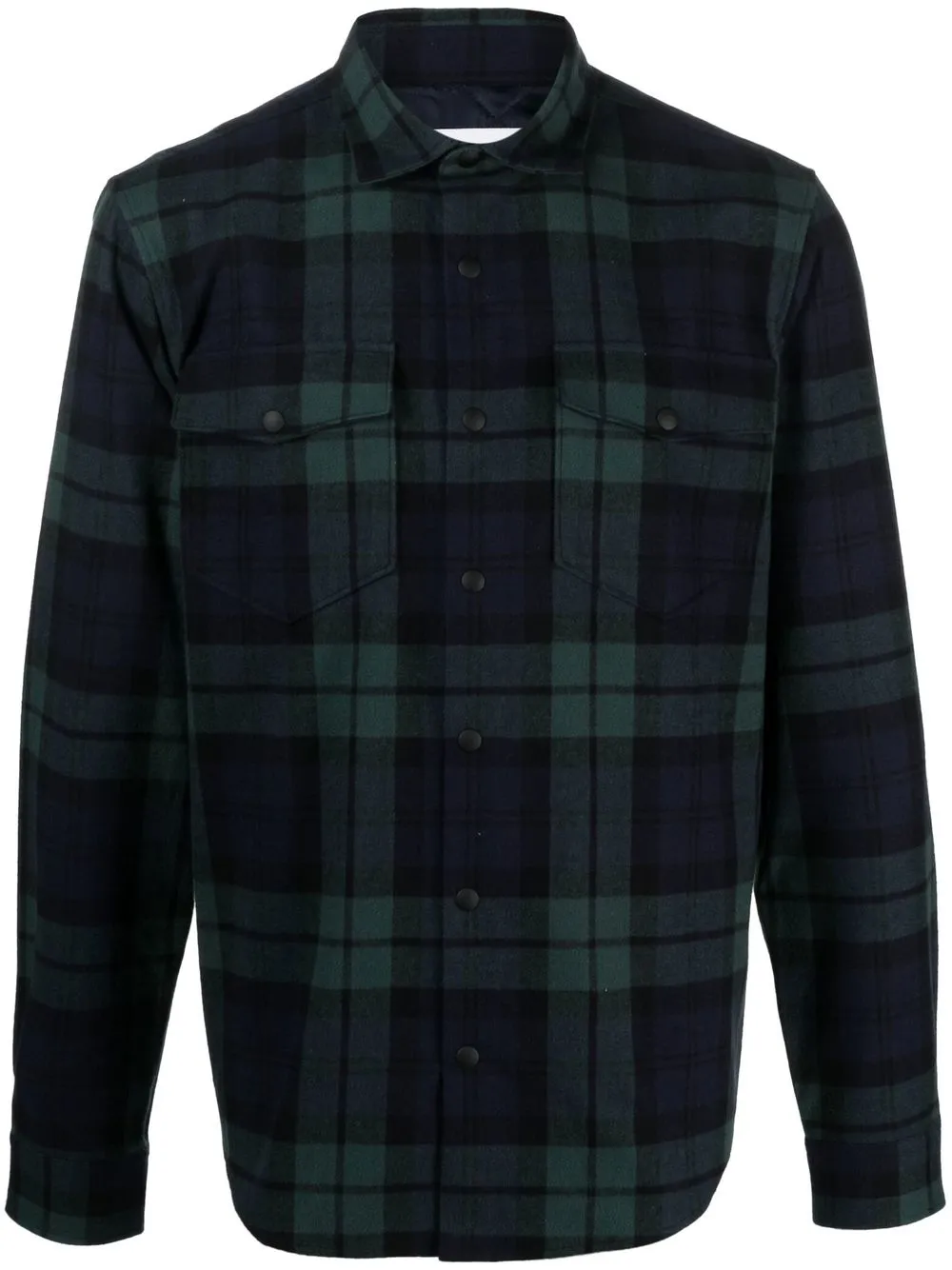 

Deperlu plaid-check print shirt - Blue
