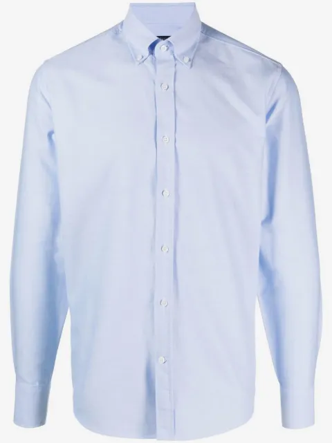 Deperlu slim-cut poplin shirt