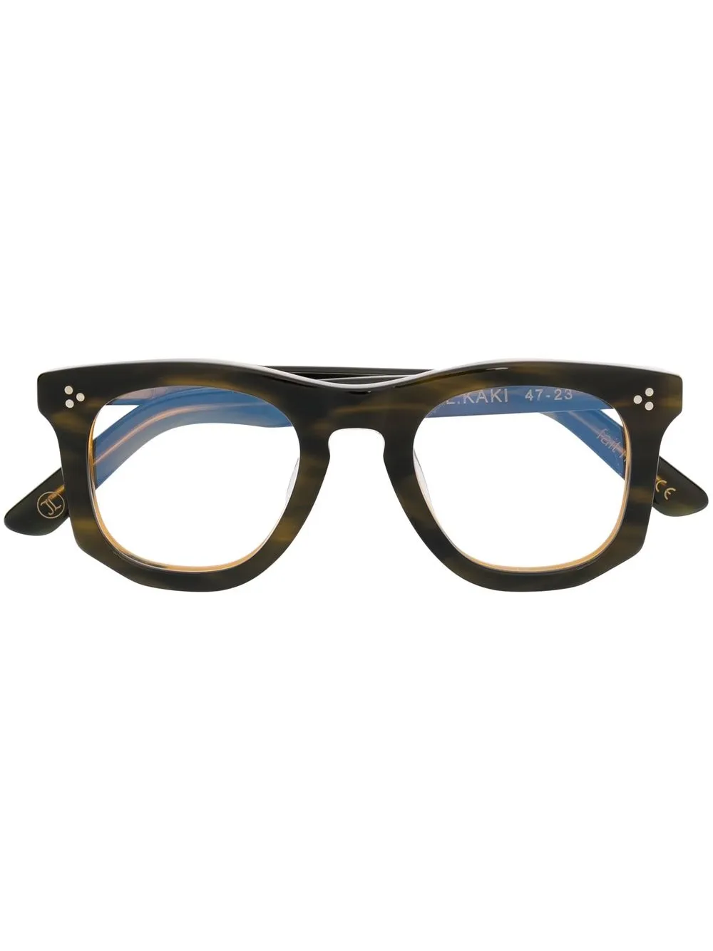 

Lesca Guru square-frame glasses - Brown