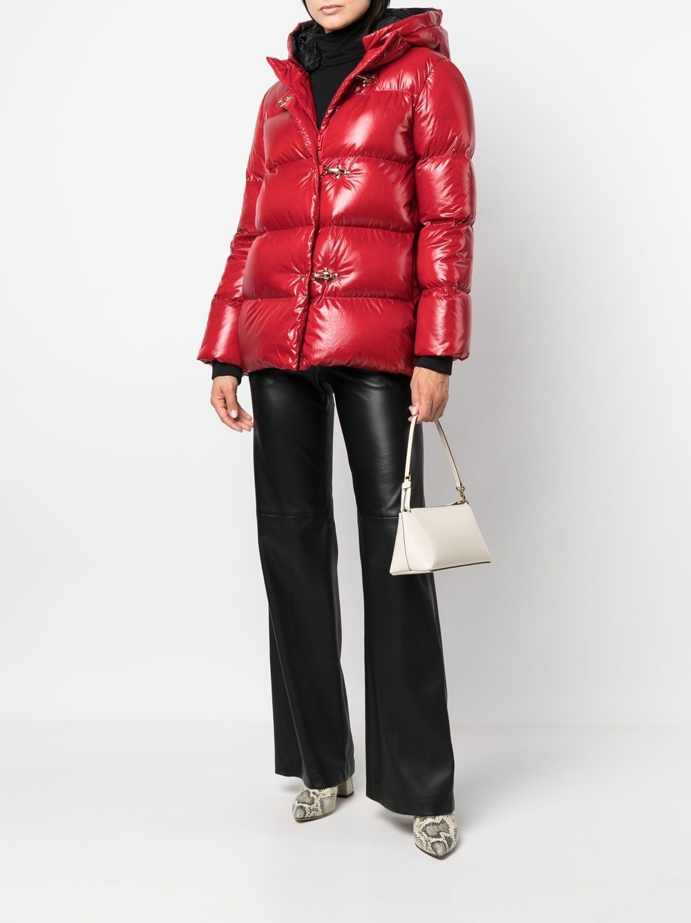 Shop Fay Padded Down Jacket In Rot