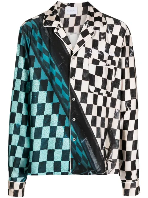 BLUE SKY INN Check Pool button-up shirt