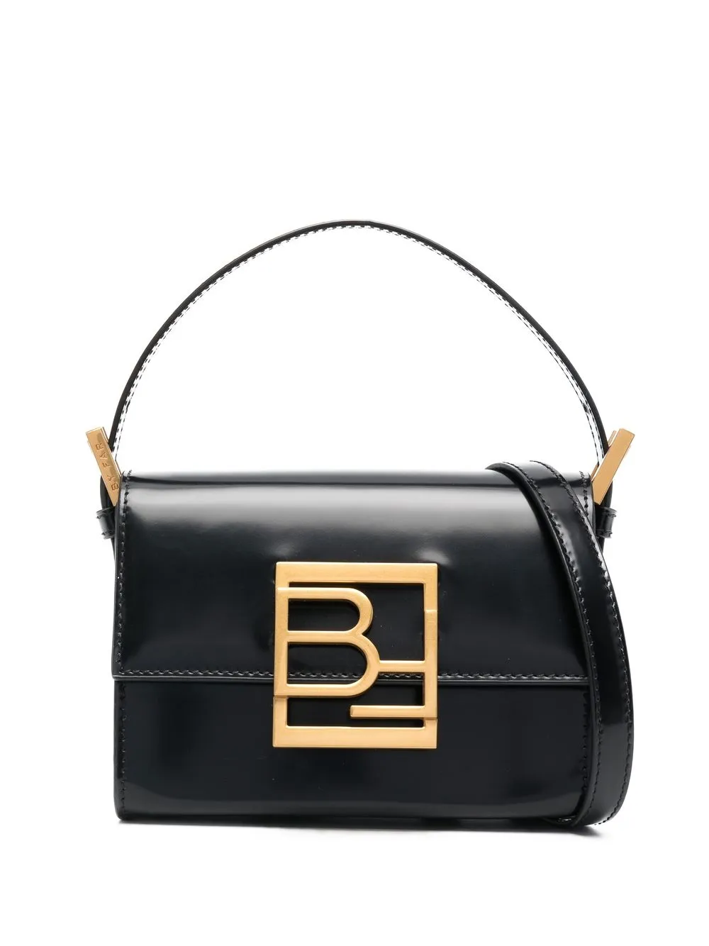 

BY FAR Fran logo-plaque tote bag - Black