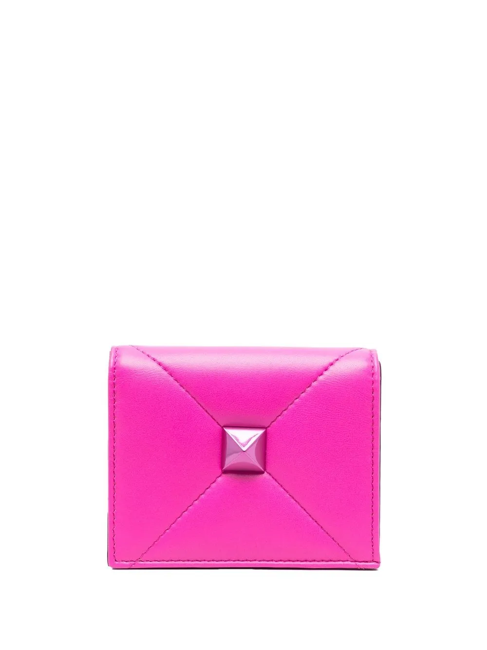 

Valentino Garavani Roman Stud leather wallet - Rosado