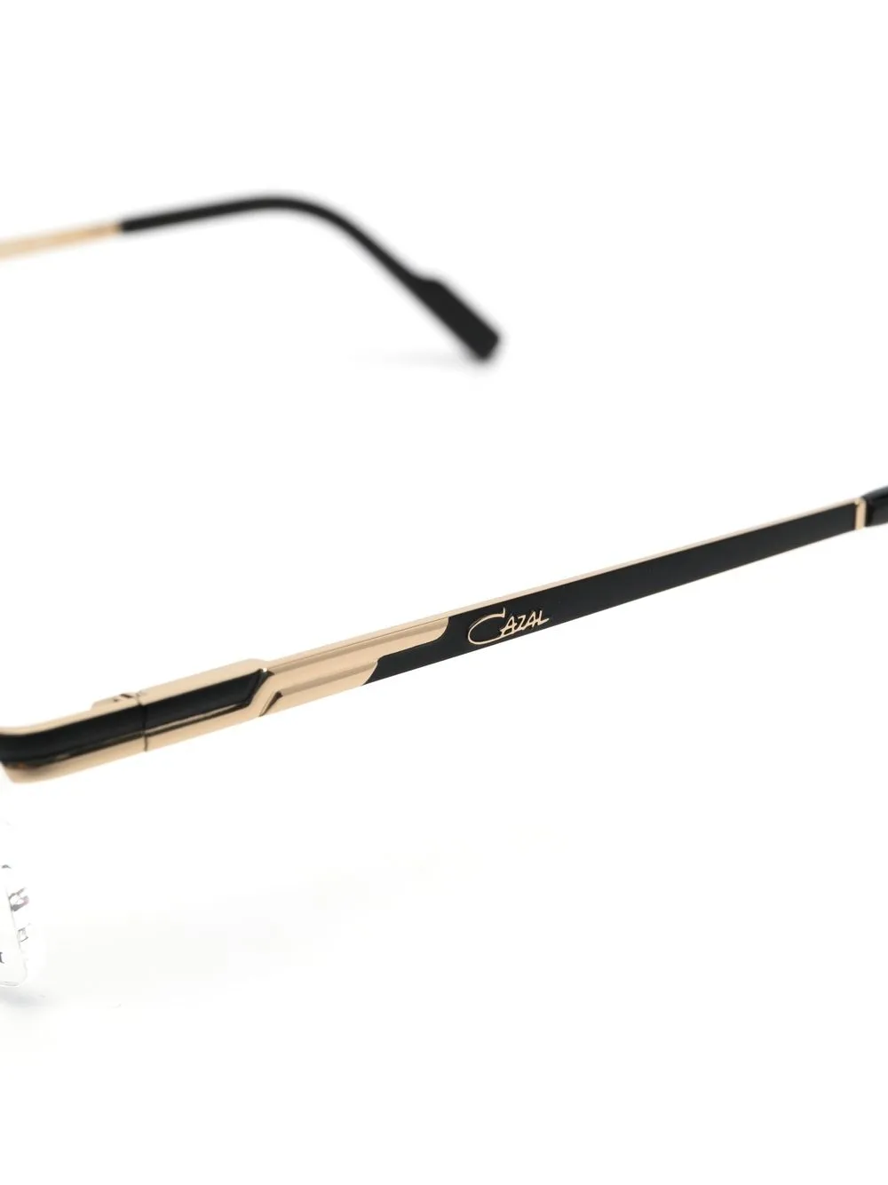  Cazal Brille Mit Eckigem Gestell   Schwarz 