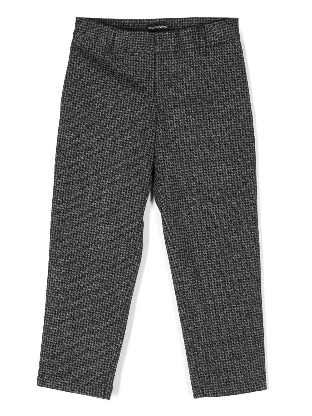 

Emporio Armani Kids pantalones rectos con motivo pied de poule - Gris