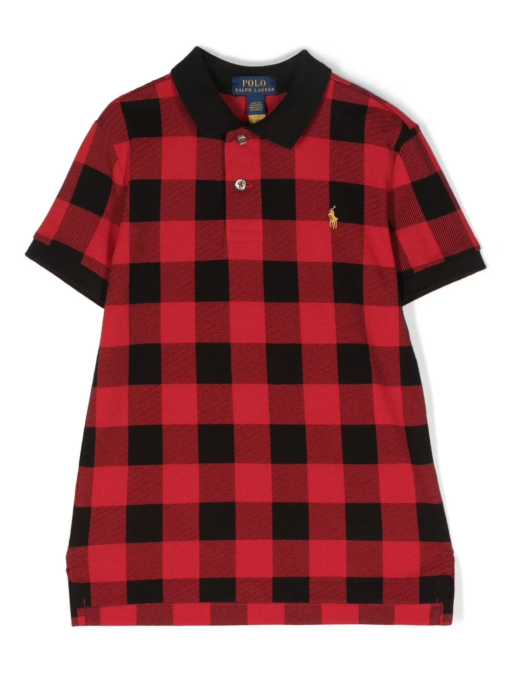 

Ralph Lauren Kids plaid-check print polo shirt - Red