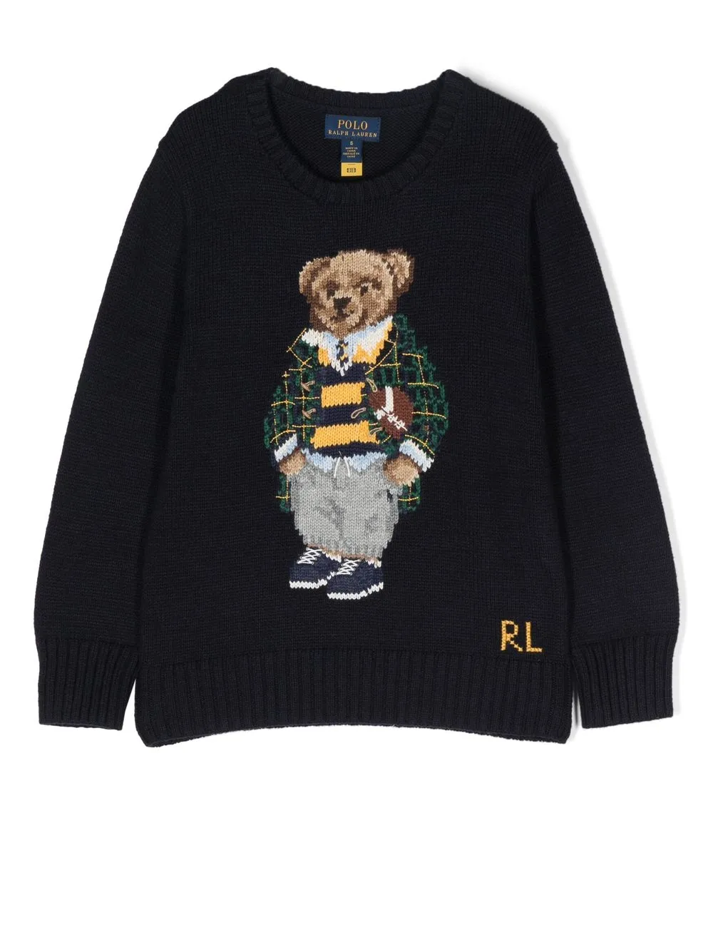 

Ralph Lauren Kids Polo Bear knit jumper - Blue
